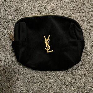 YSL Black Velvet Cosmetic Pouch